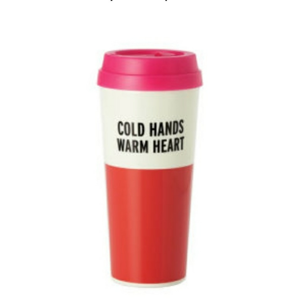 Kate Spade Cold Hands Warm Heart Thermal Tumbler NWOT